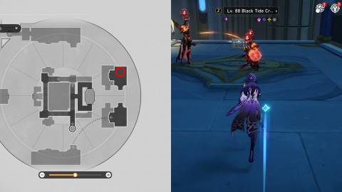 Honkai Star Rail Treasure Chests and Spirithief Locations in Fortress of Dome Eye of Twilight 24