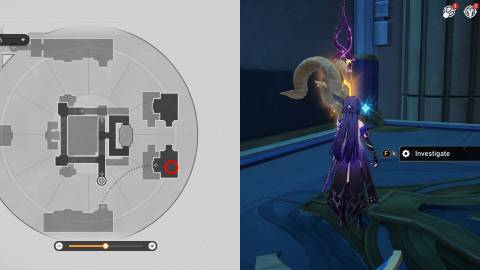 Honkai Star Rail Treasure Chests and Spirithief Locations in Fortress of Dome Eye of Twilight 25