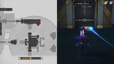 Honkai Star Rail Treasure Chests and Spirithief Locations in Fortress of Dome Eye of Twilight 28-1