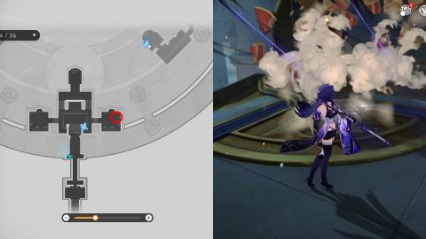 Honkai Star Rail Treasure Chests and Spirithief Locations in Fortress of Dome Eye of Twilight 3