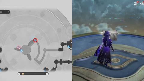 Honkai Star Rail Treasure Chests and Spirithief Locations in Fortress of Dome Eye of Twilight 33