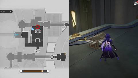 Honkai Star Rail Treasure Chests and Spirithief Locations in Fortress of Dome Eye of Twilight 35