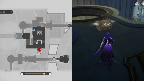 Honkai Star Rail Treasure Chests and Spirithief Locations in Fortress of Dome Eye of Twilight 36