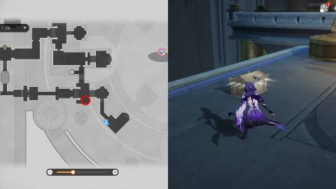 Honkai Star Rail Treasure Chests and Spirithief Locations in Fortress of Dome Eye of Twilight 4