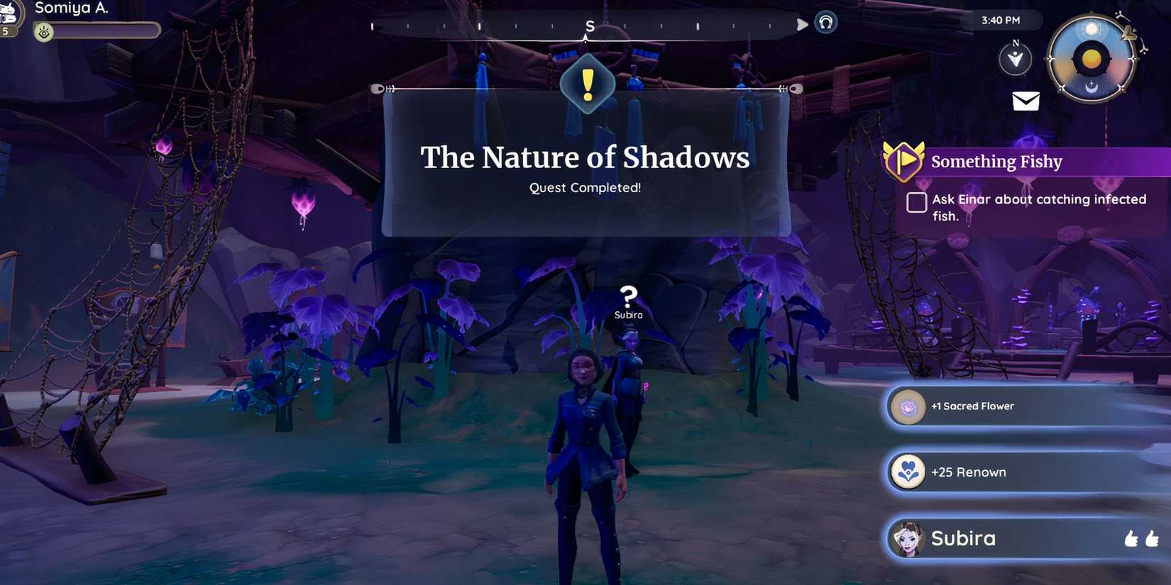 how to complete the nature of shadows quest in palia
