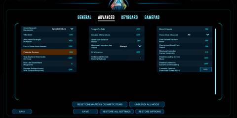 How To Enable Console Commands in ARK Survival Ascended