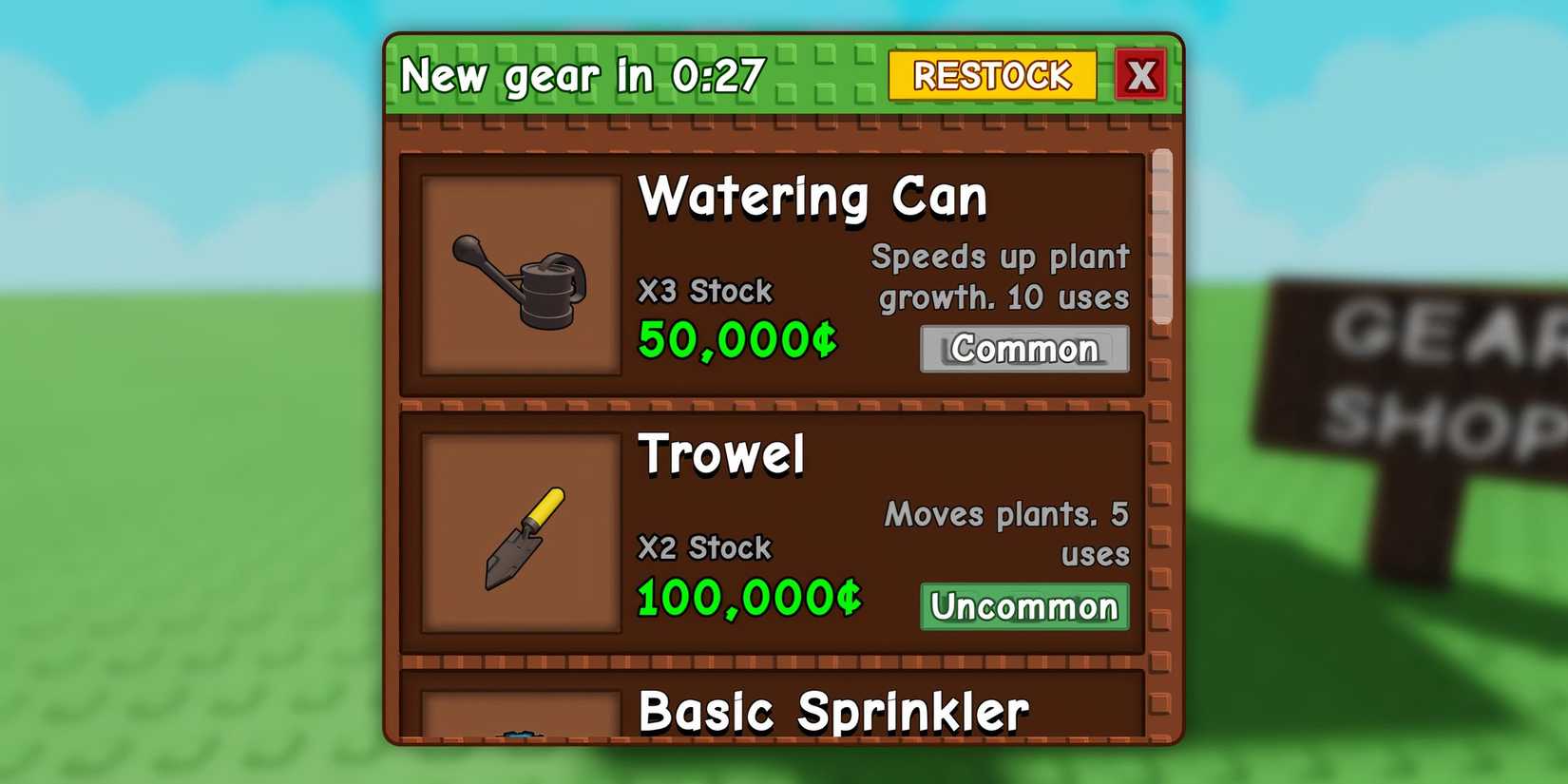 how to gears in grow a garden