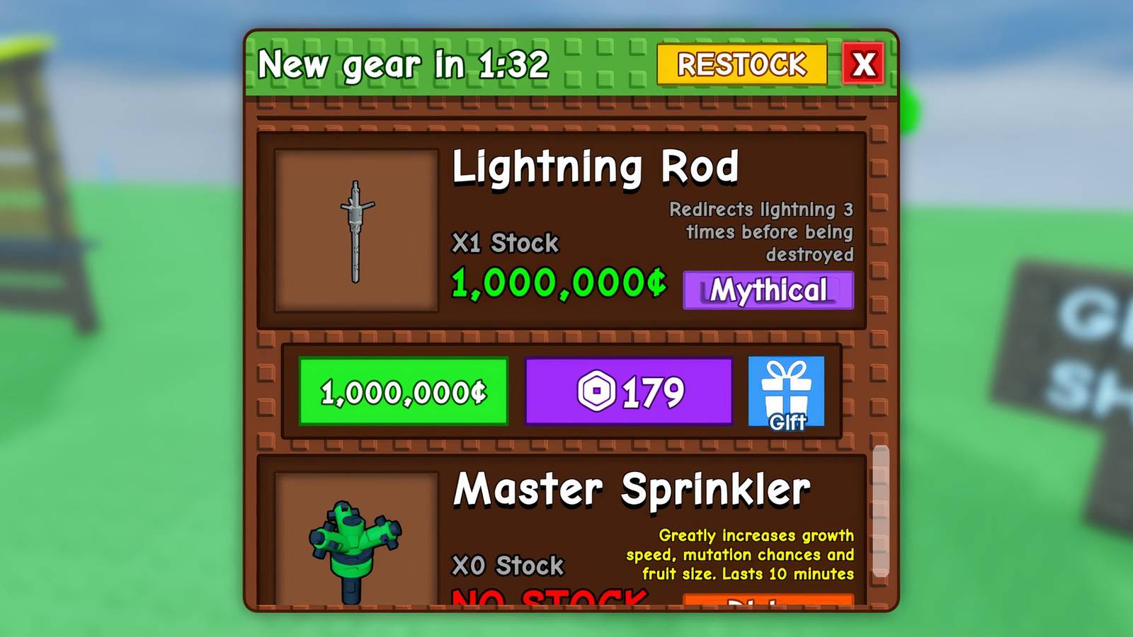 how to get gears in grow a garden 