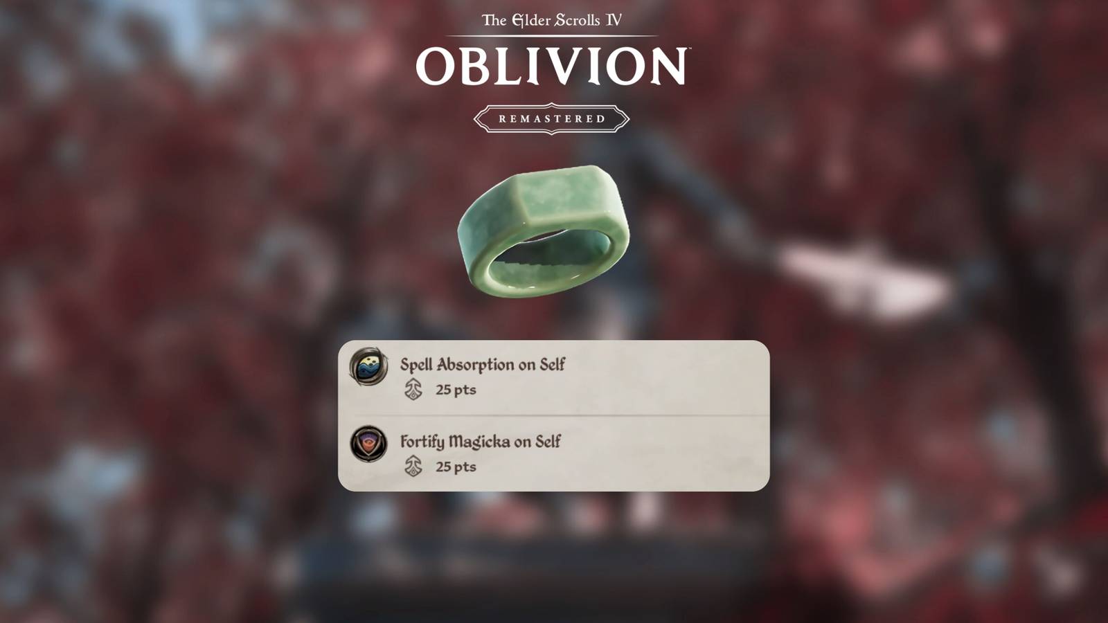 How to Get Sorcerer's Ring Oblivion Remastered