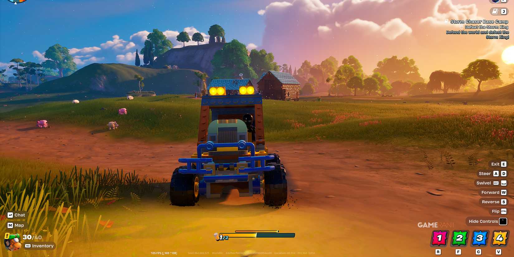 how to use a Driver's Seat in LEGO Fortnite Odyssey - 3 