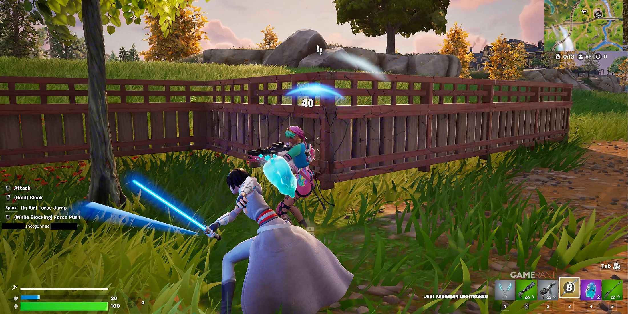 Cómo usar un Jedi Padawan Lighthaber en Fortnite