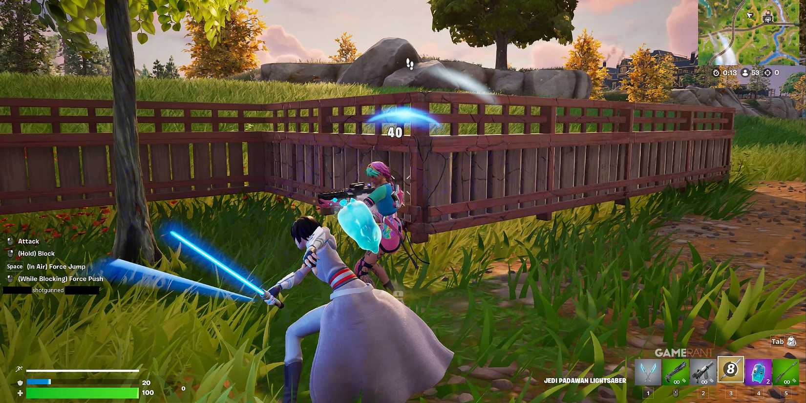 how to use a Jedi Padawan Lightsaber In Fortnite