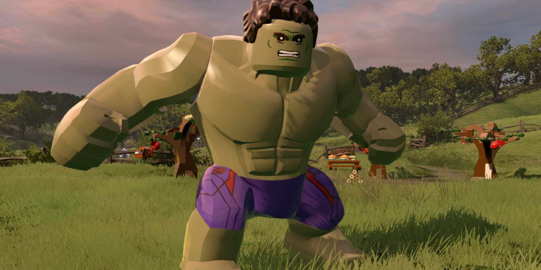 Hulk in a Field in Lego Marvel Avengers