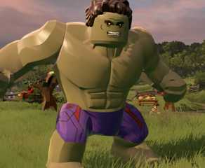 Hulk in a Field in Lego Marvel Avengers