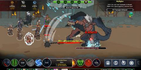 Idle Champions of the Forgotten Realm Minotaur fight