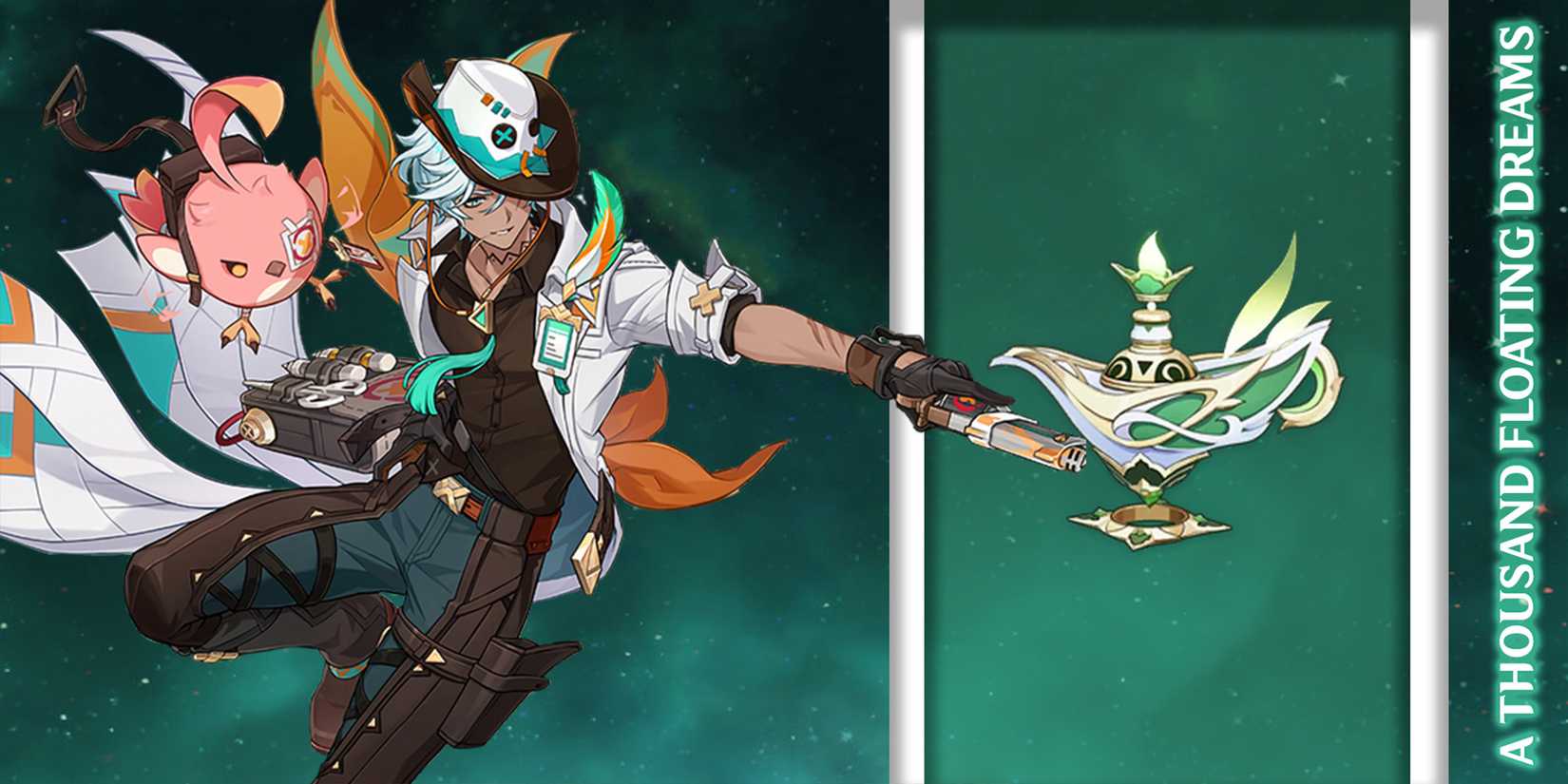 ifa using a thousand floating dreams weapon in genshin impact