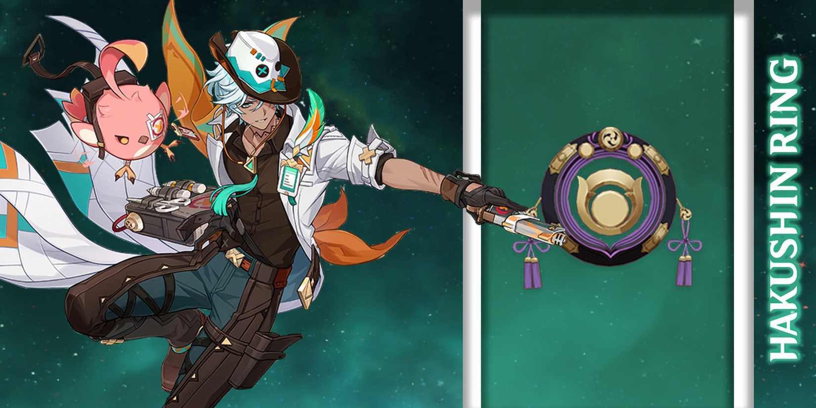 ifa using hakushin ring weapon in genshin impact