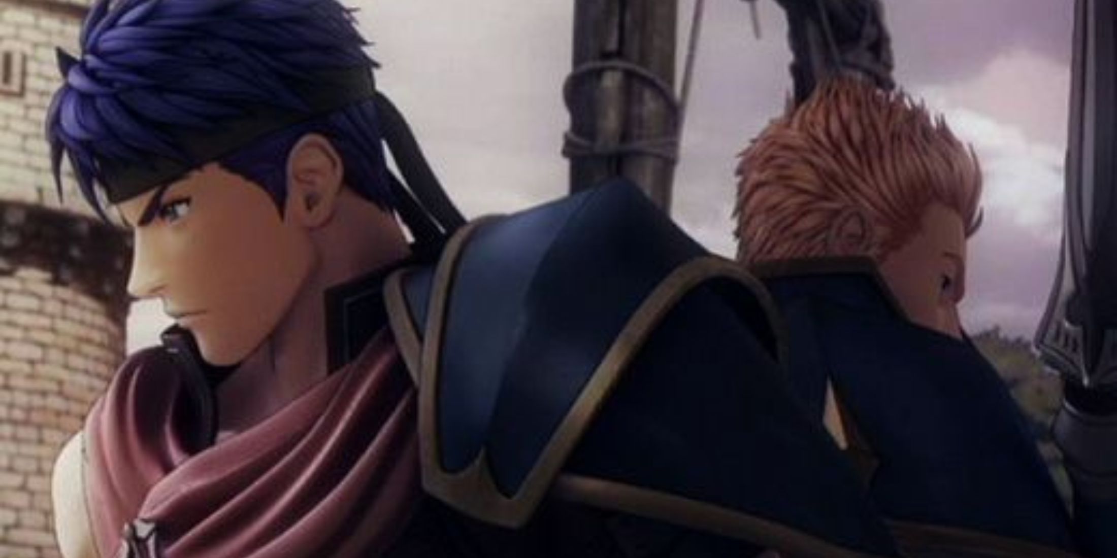 Ike fighting back-to-back with one of his allies - Fire Emblem Radiant Dawn