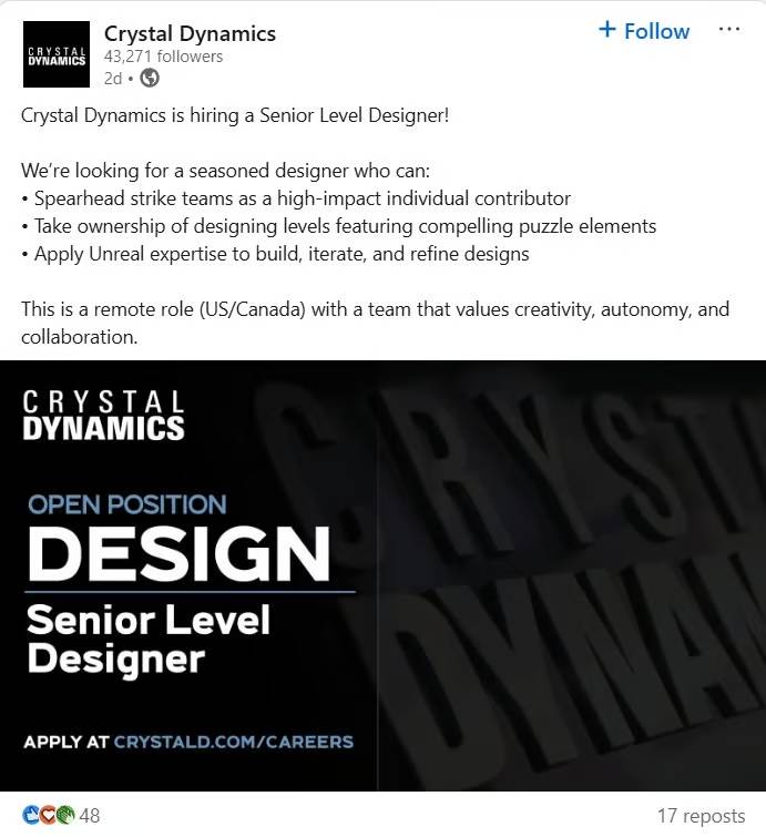 tomb-raider-linkedin-post