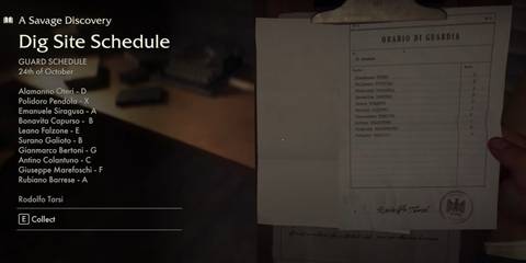 Indiana Jones & the Great Circle the guard list