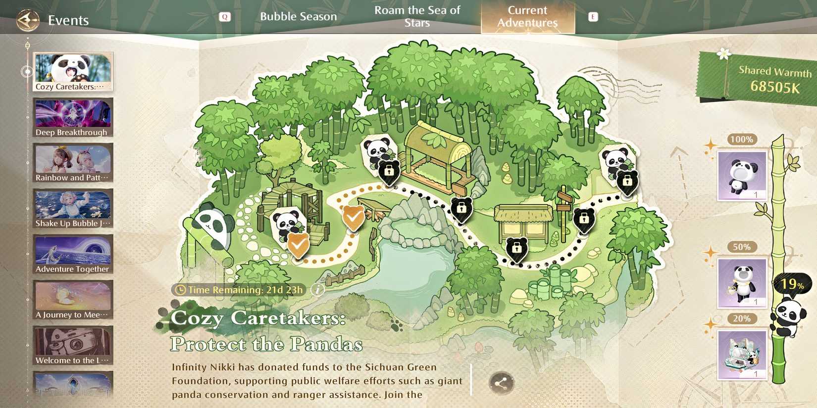 infinity-nikki-cozy-caretakers-challenge-menu