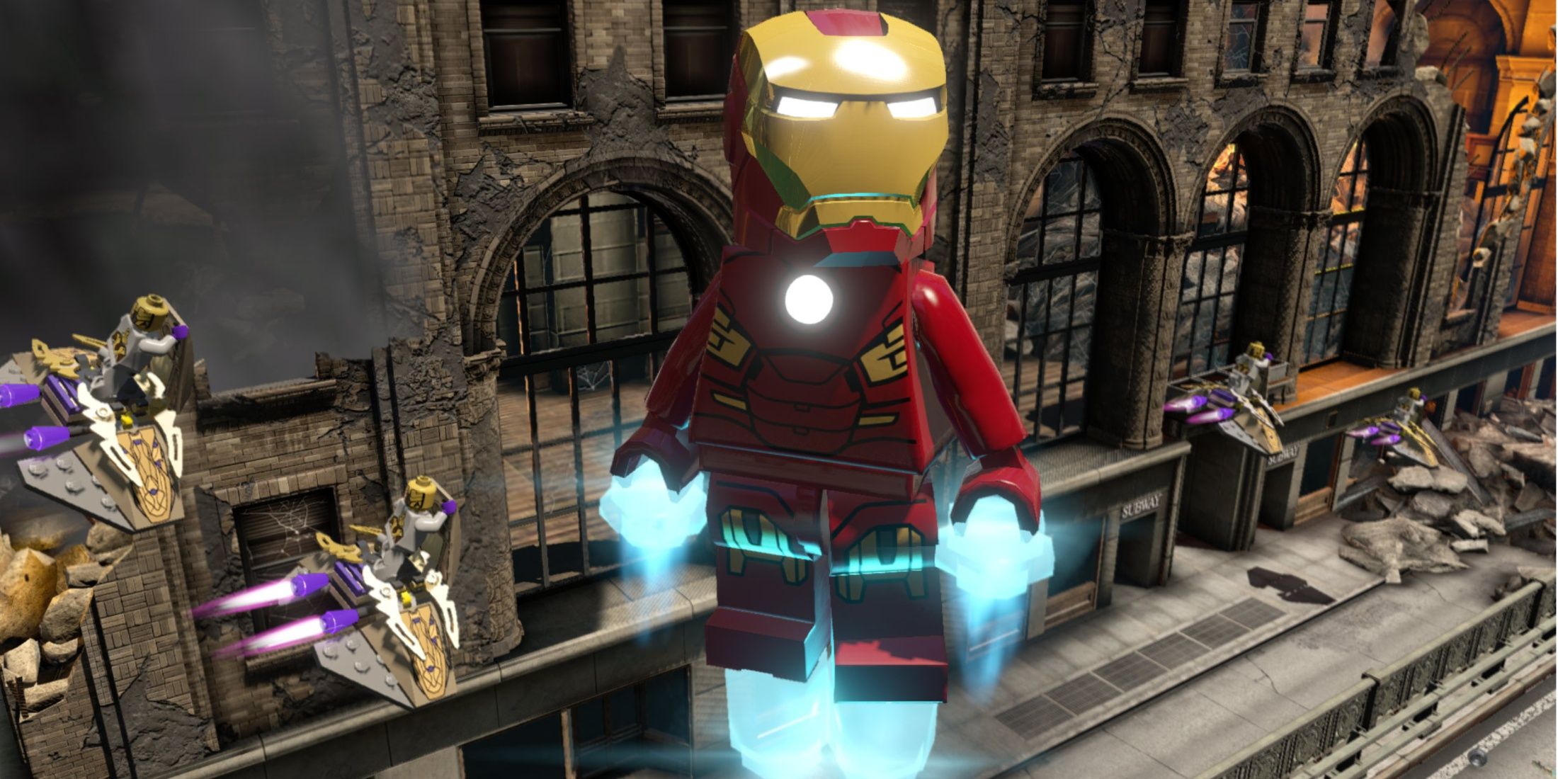 Iron Man Flying in Lego Marvel's Avengers