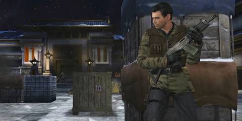 James Bond hiding behind cover in James Bond 007: Everything Or Nothing