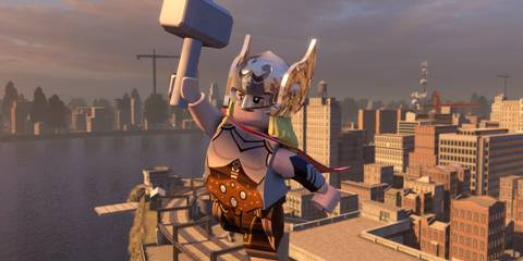 Jane Foster Flying in Lego Marvel's Avengers