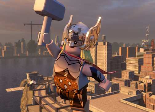 Jane Foster Flying in Lego Marvel's Avengers