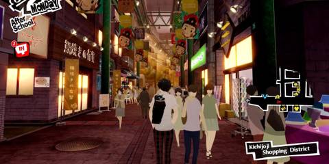 Joker and Morgana in the shopping district - Persona 5