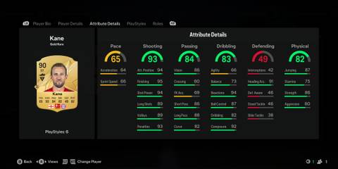 Kane Stats - EA FC 25