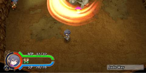 Key Art A Key Frame From Recettear An Item Shop's Tale Showing The player Dodging An Attack