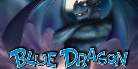 Key Art From Blue Dragon Showing The Eponymous Blue Dragon In An Action Pose