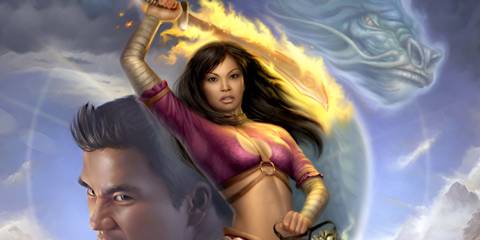 Key Art From Jade Empire Showing The Game's Protagonist In An Action Pose