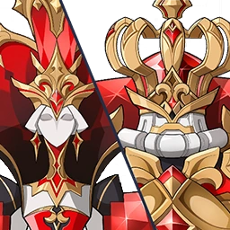 King and Queen Chess Pieces Genshin Impact