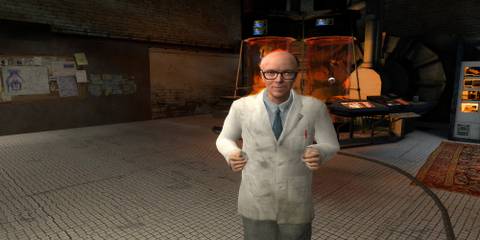 kleiner in his lab in half-life 2