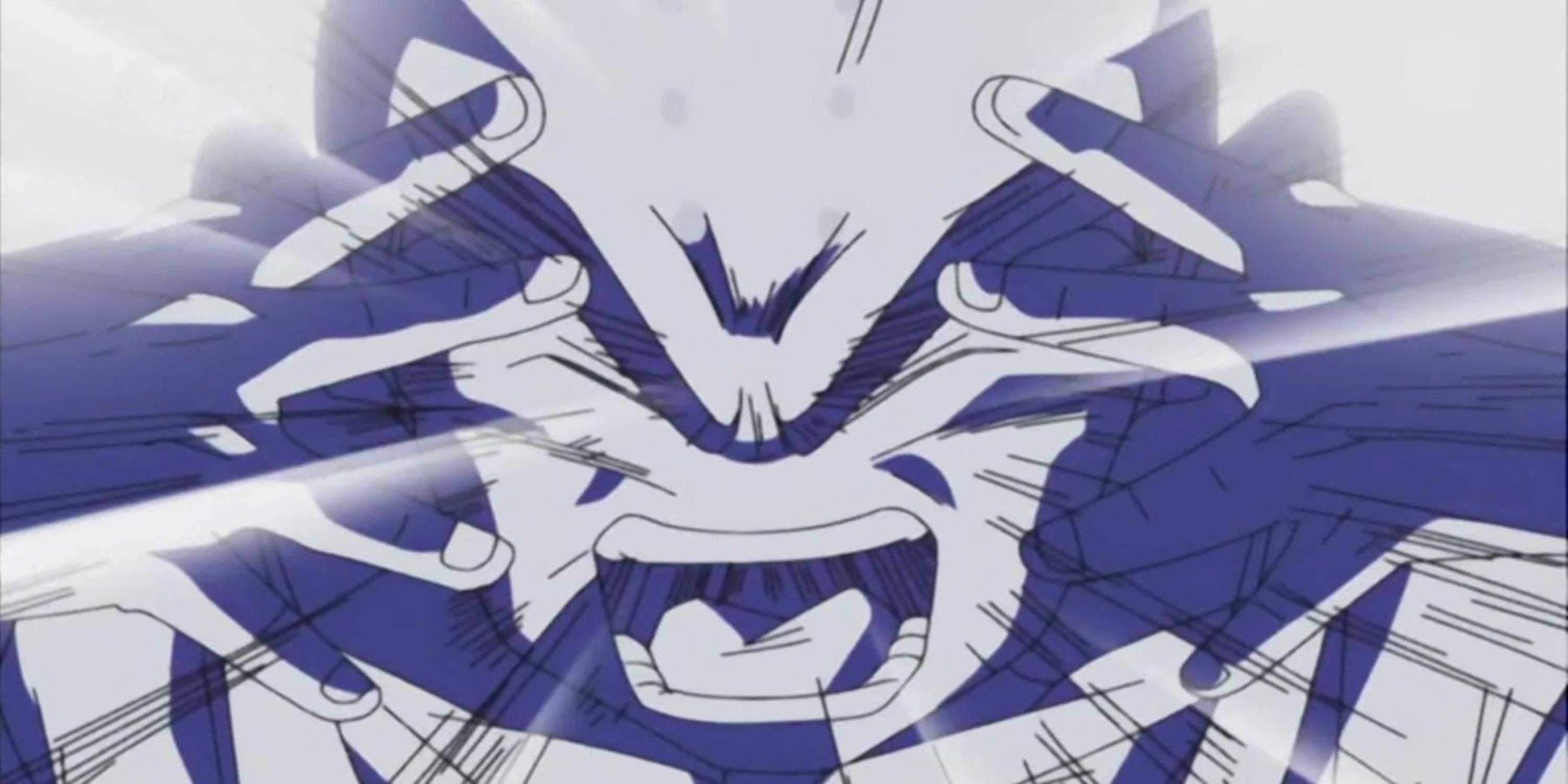 Krillin doing the Solar Flare in Dragon Ball