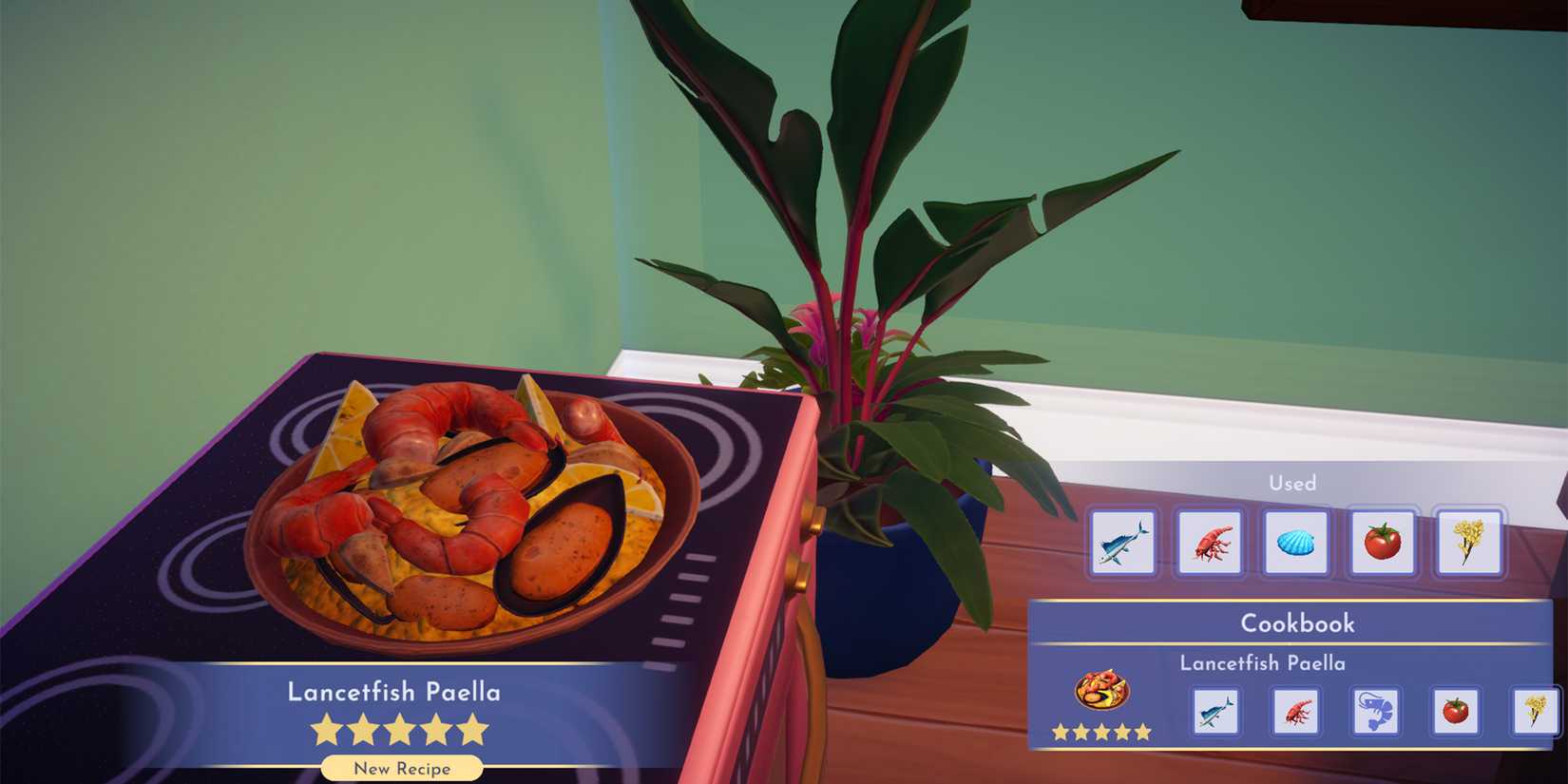 lancetfish paella in ddv disney dreamlight valley