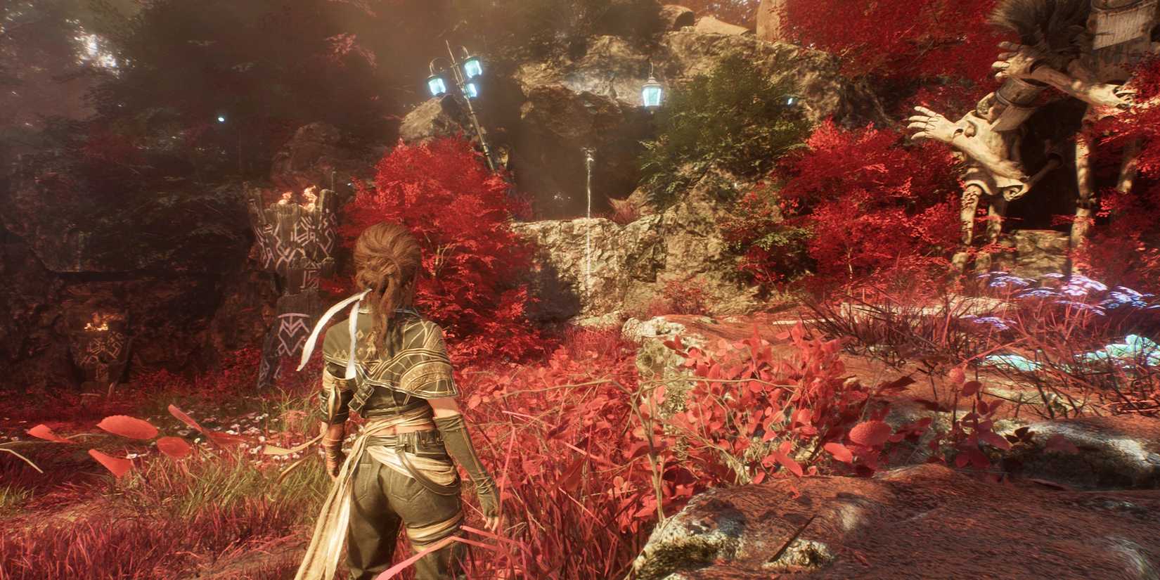 lanters in the ancient sanctuary showing where to go in clair obscur expedition 33