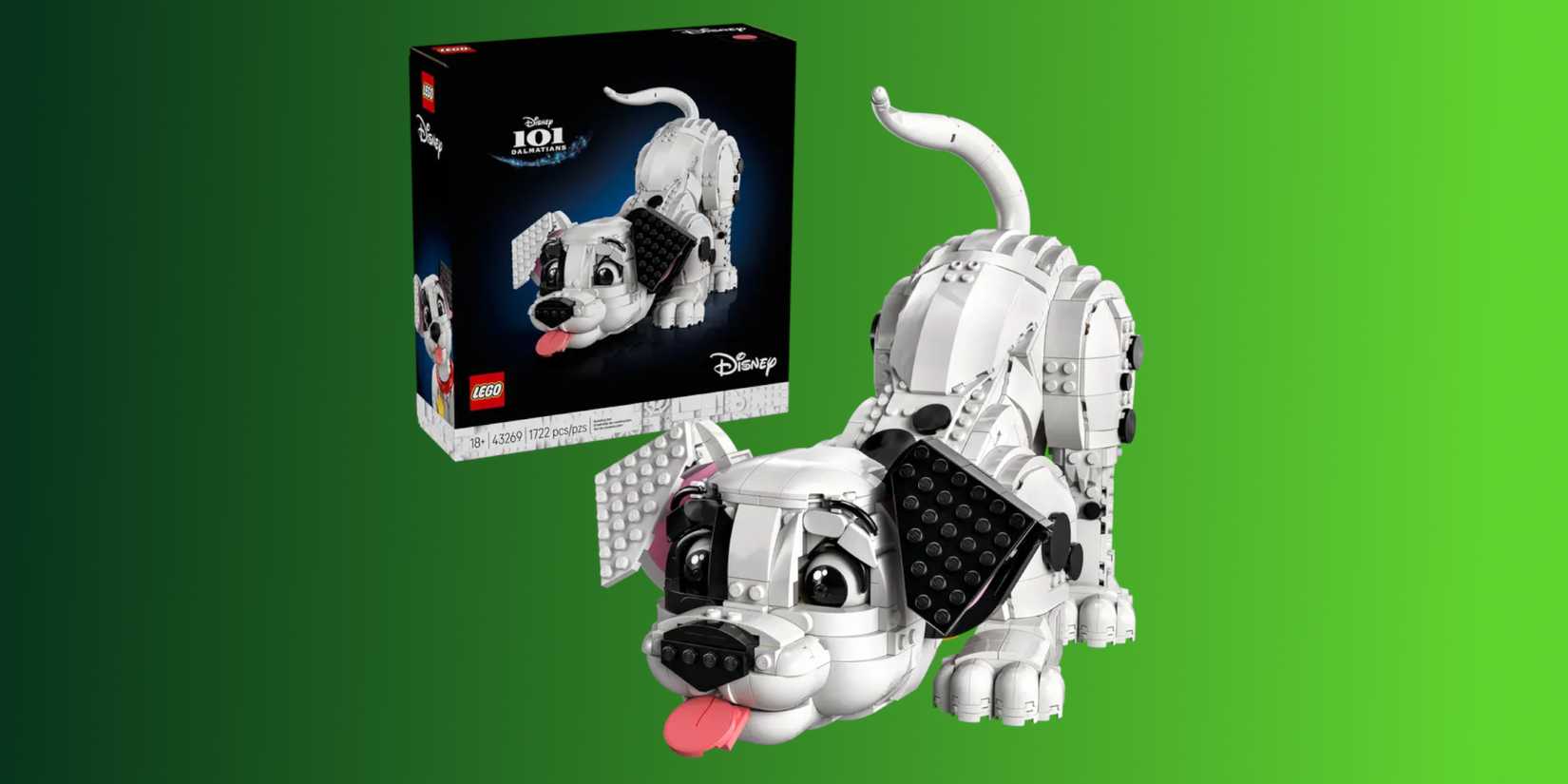 LEGO Disney 101 Dalmations Puppy Set Box and Assembled Puppy