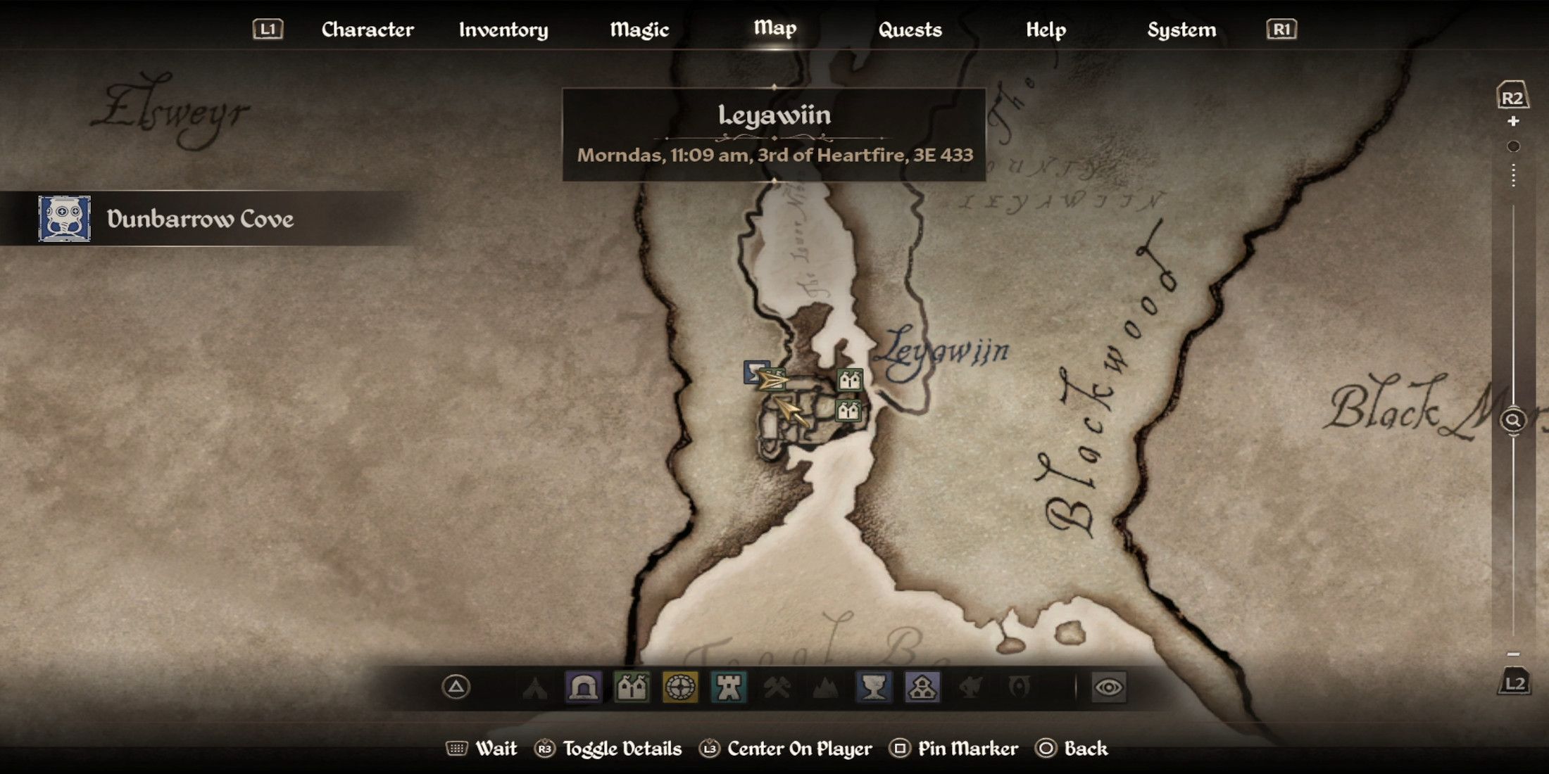 Leyawiin Bookstore Map Elder Scrolls IV Oblivion