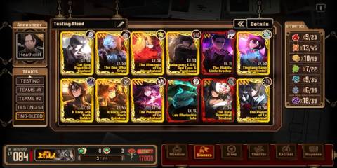 Limbus Company bleed team deck all ten IDs