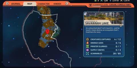 Location of Alpha Sluggator Revenge of the Savage Planet