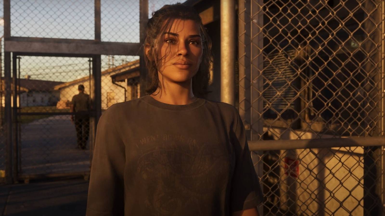 Lucia from GTA 6, in a prison facility