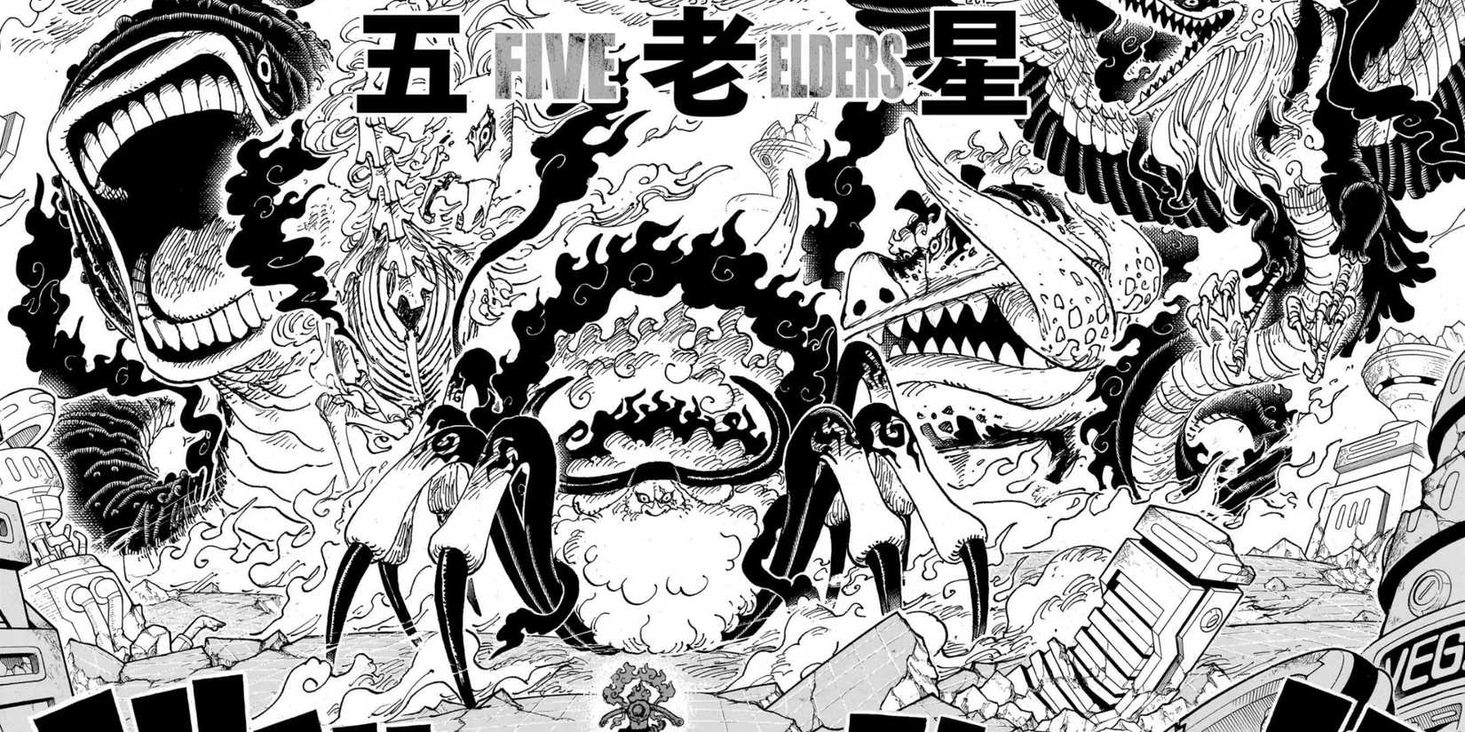 Five Elders stronger admiral of one piece