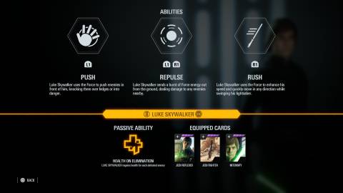 luke skywalker abilities