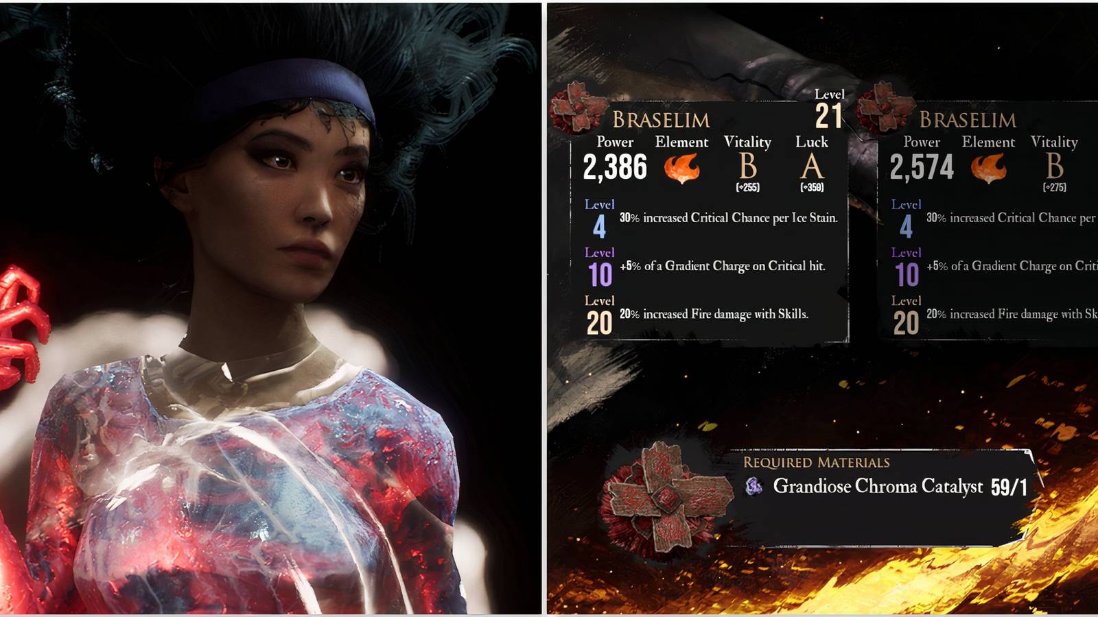 Lune and the Braselim weapon in Clair Obscur Expedition 33