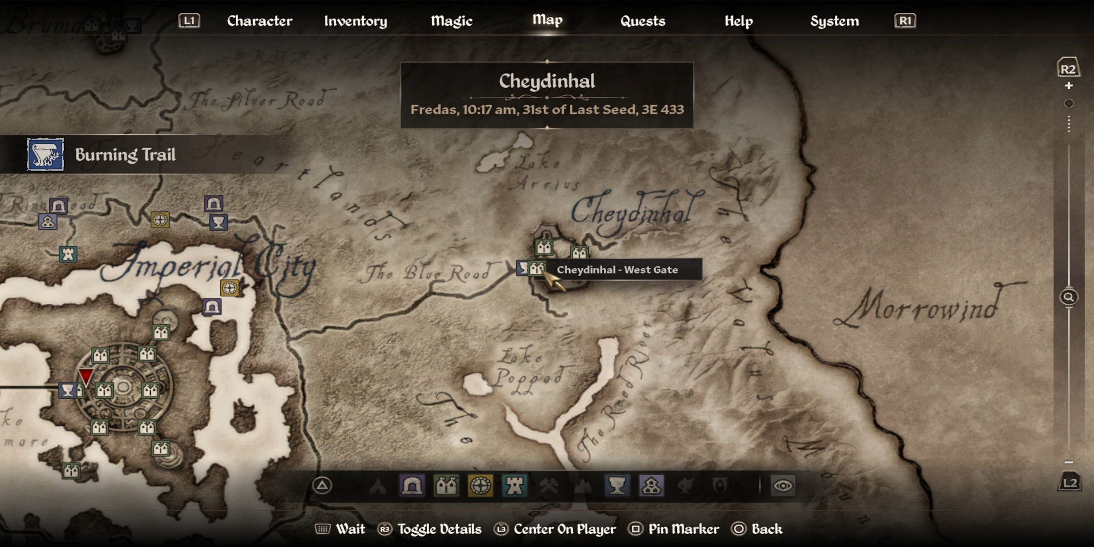 Mach on bookstore Map Elder Scrolls Oblivion