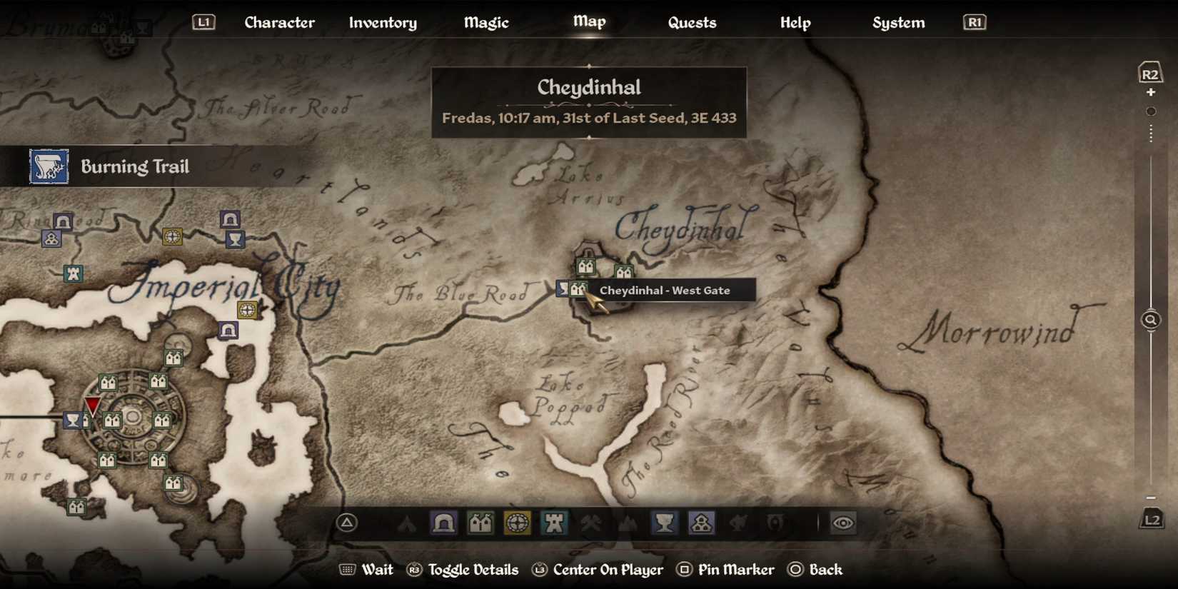 Mach Na Bookstore Map Elder Scrolls Oblivion