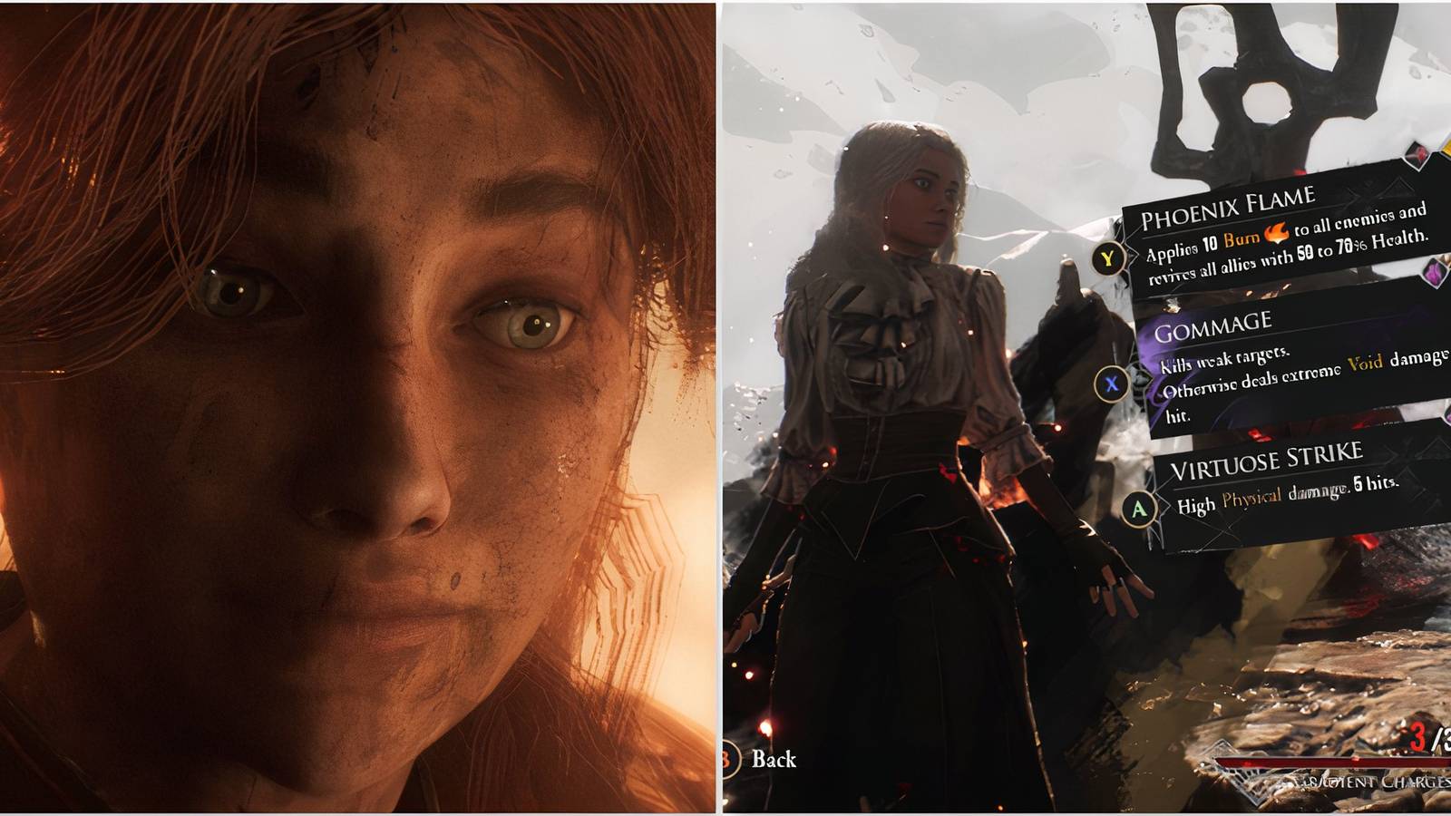 Maelle and fighting Sprong in Clair Obscur Expedition 33